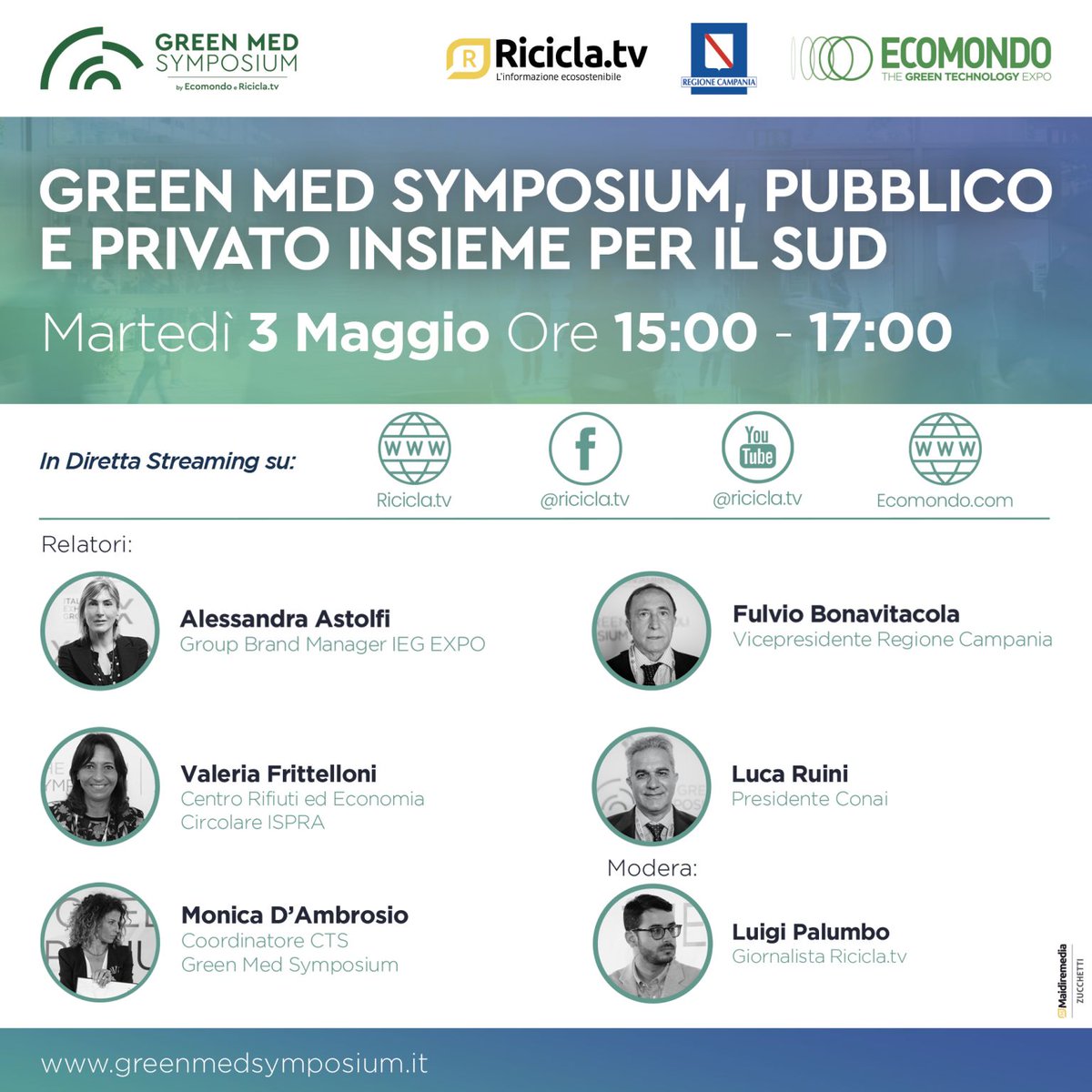 Ecomondo's tweet photo. #DigitalGreenWeeks
Domani 3 maggio non perdere la diretta!
Puoi seguire l'evento sulla piattaforma di #Ecomondo iscrivendoti a questo link 👉🏻 https://t.co/1xKYXdqIxJ
e sui canali di @riciclatv
@IEGexpo @ISPRA_Press @conai @Reg_Campania @green_symposium
#economiacircolare https://t.co/hbUyD3iYqc