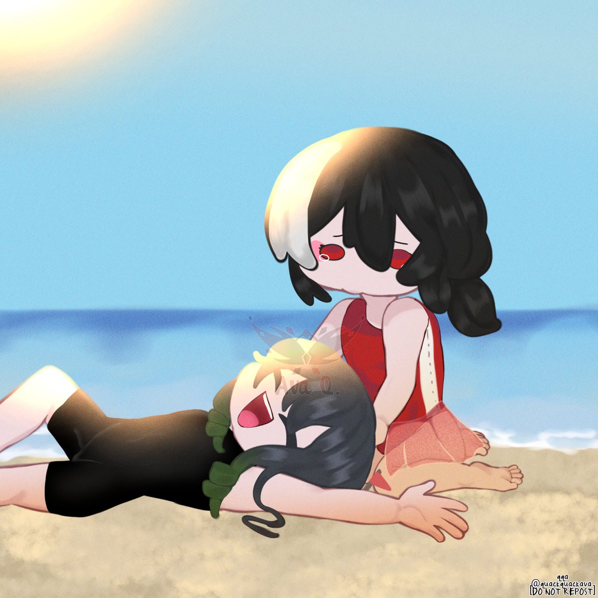 quackquackava's tweet photo. [Beach Day with the kids]
#qqa #art #arttwt #artmoots #artistsontwitter #oc #ocart https://t.co/1XTuC2WB8V