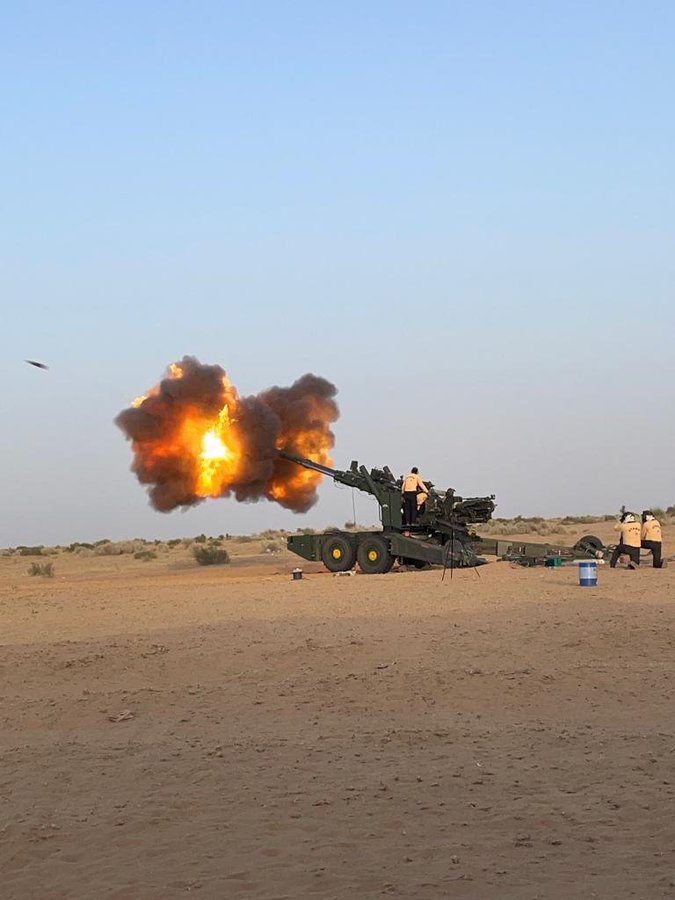 ATAGS back in action: The enhanced Gun demonstrates its power during the Pokhran trials