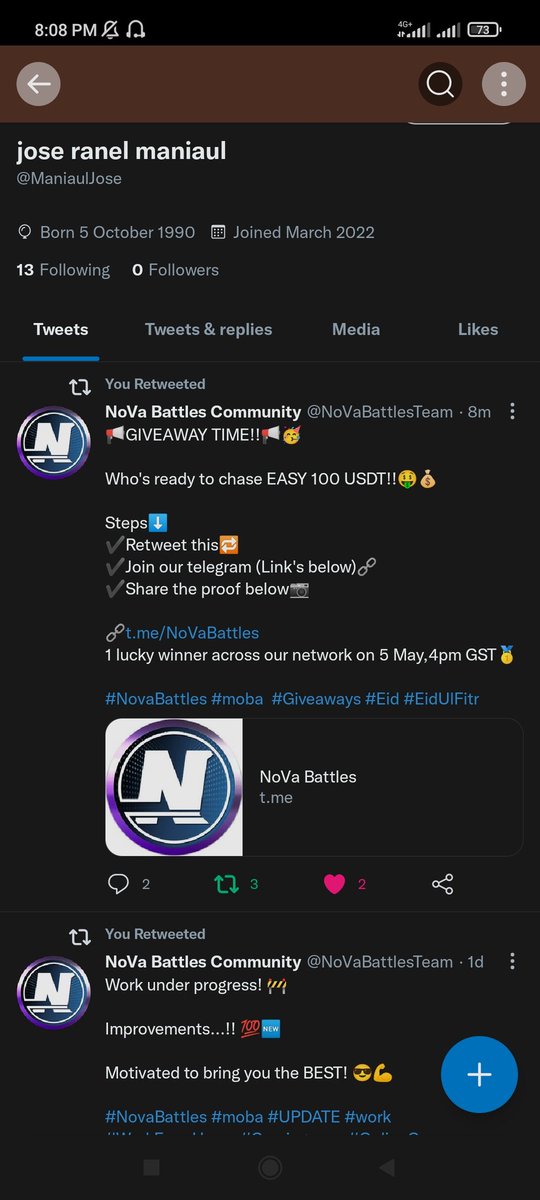 ManiaulJose's tweet photo. @NoVaBattlesTeam Done https://t.co/4R69h6PpkN