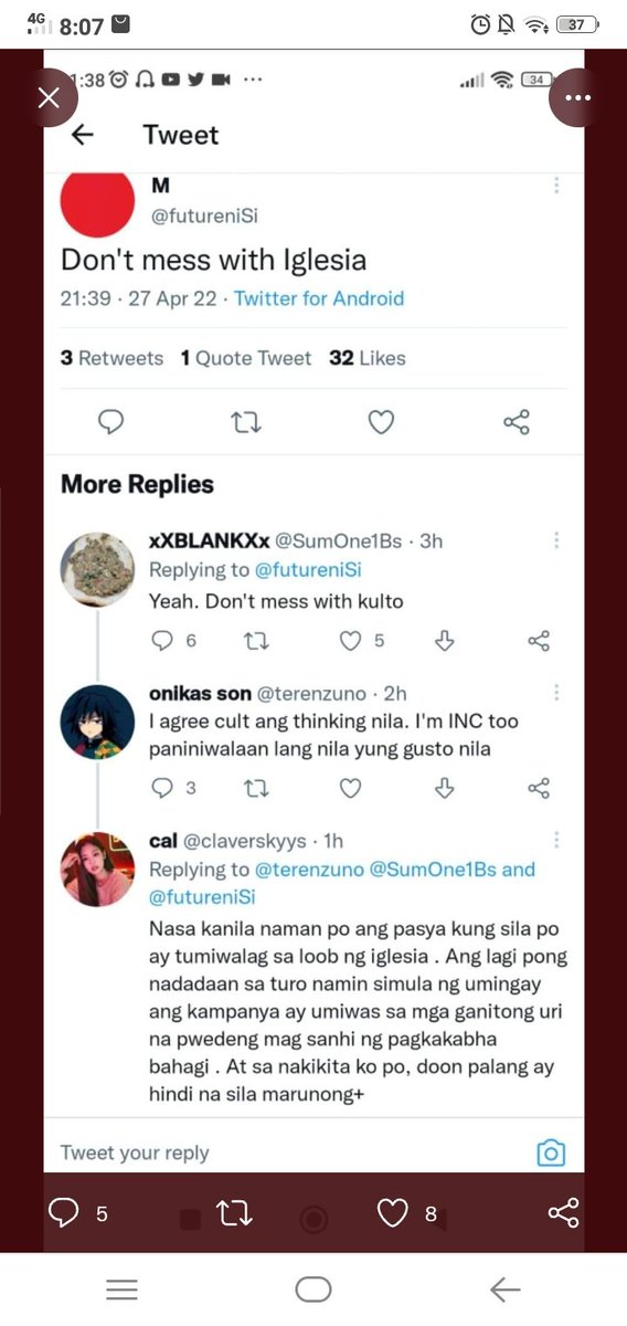 Ezumi59580155's tweet photo. Kakampinks badmouthing Iglesia ni cristo and still be hoping INC to vote for their mother. https://t.co/V9Tmu88ENB