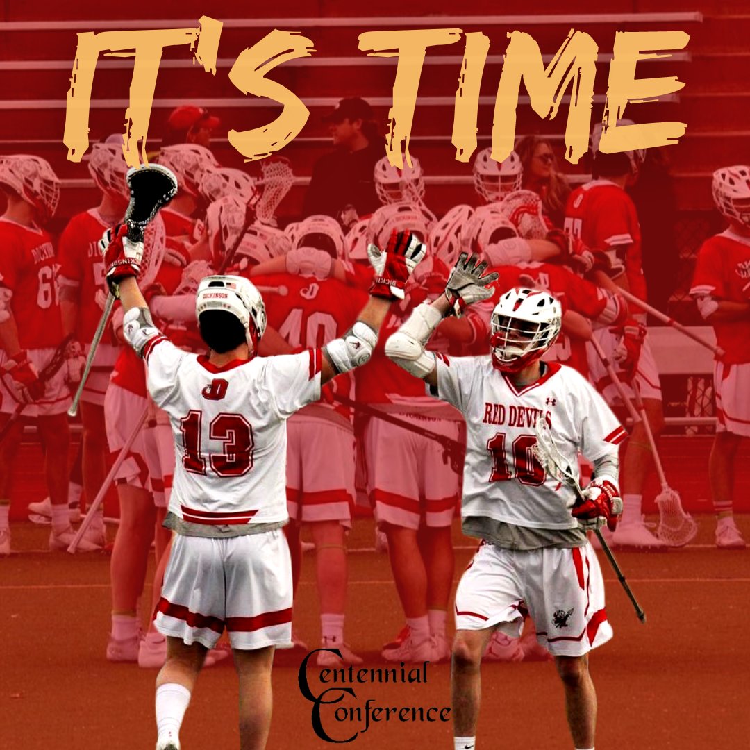 It's Time @DickinsonCol! Time for legends to rise up and complete the journey! @DickinsonLax starts its run at the @CentennialConf title on Wednesday, May 2 against Ursinus. We need all of Red Devil Nation to rise up and join us. #DsonRedDevils #AlwaysWearinTheRed #LeanIn #FIGHT https://t.co/mEneNfhlAr