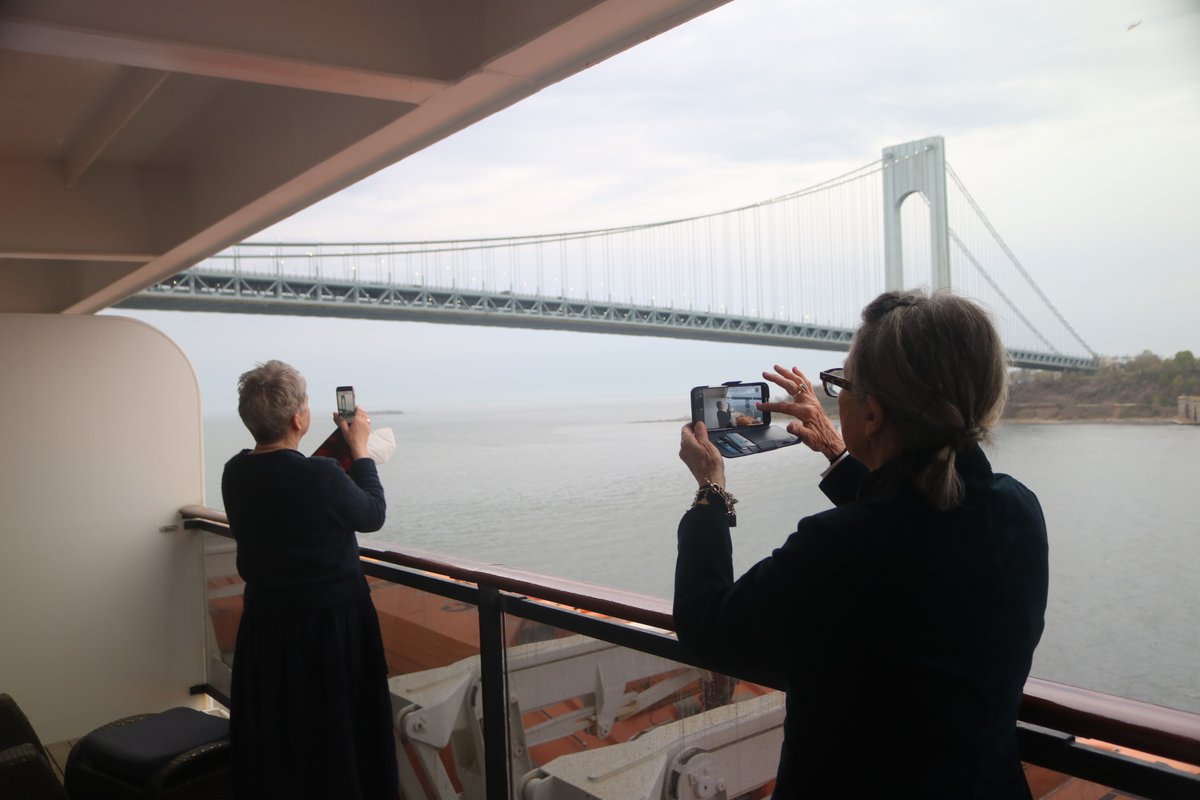 SUSAN BRANCH (@dearsusanbranch) on Twitter photo From now on I will try to remember to use our hashtag for this trip... #ShipToEngland2022 .. if we all do, we can make a library! π <a href="/cunardline/">cunardline</a> #QueenMary2 Sailing under the Verrazano Bridge, out to sea!π From now on I will try to remember to use our hashtag for this trip... #ShipToEngland2022 .. if we all do, we can make a library! π <a href="/cunardline/">cunardline</a> #QueenMary2 Sailing under the Verrazano Bridge, out to sea!π