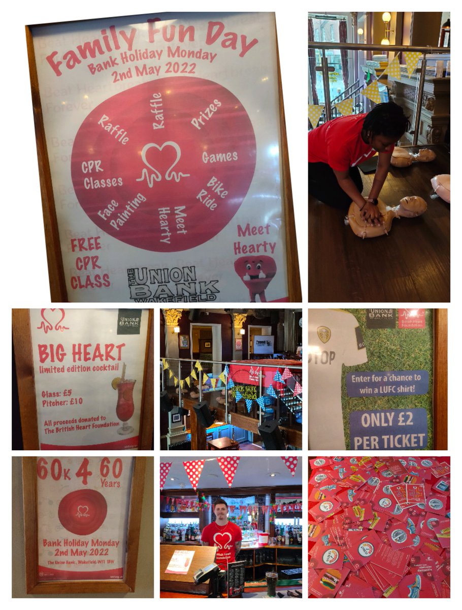 Fantastic day ahead at the Union Bank pub in #Wakefield. Pop in and join the fun and learn some #CPR