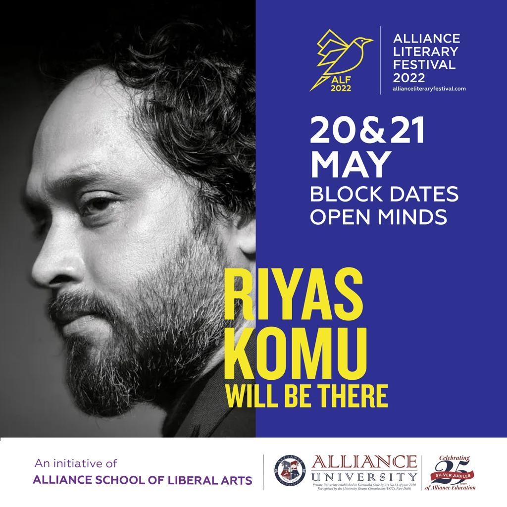 AllianceUniOfcl's tweet photo. Join internationally acclaimed curator and artist Riyas Komu to immerse yourself in conversations that weave art and life, only at ALF2022.
Register now: https://t.co/zY70fq1cRD
#AllianceSchoolofLiberalArts #AllianceUniversity #AllianceLiteraryFestival #RiyasKomu https://t.co/dqqAFzseYH