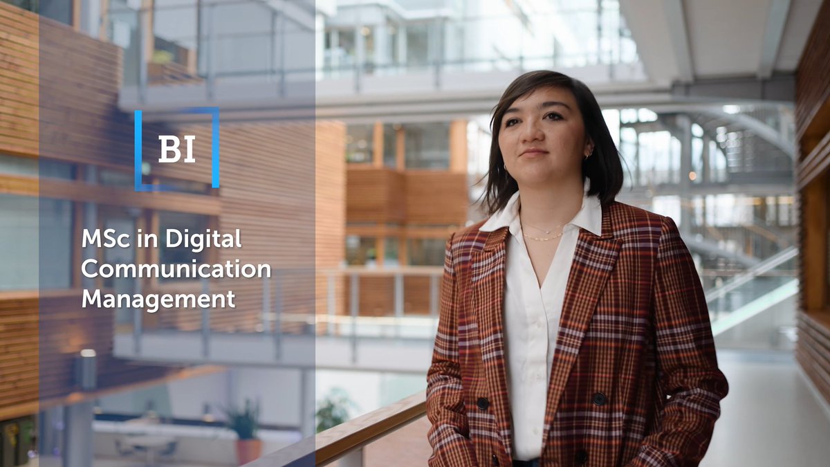 Do you want to work as a Digital Content Manager, create excellent social media strategies or work within public affairs management? 

Apply to our MSc programme in Digital Communication Management. More information and application details: bi.edu/programmes-and…