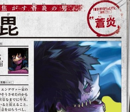 Dabi's official quirk name is "Blue Flames". It has been updated in the anime site according to Hawks Villain report published in Jump GIGA. 