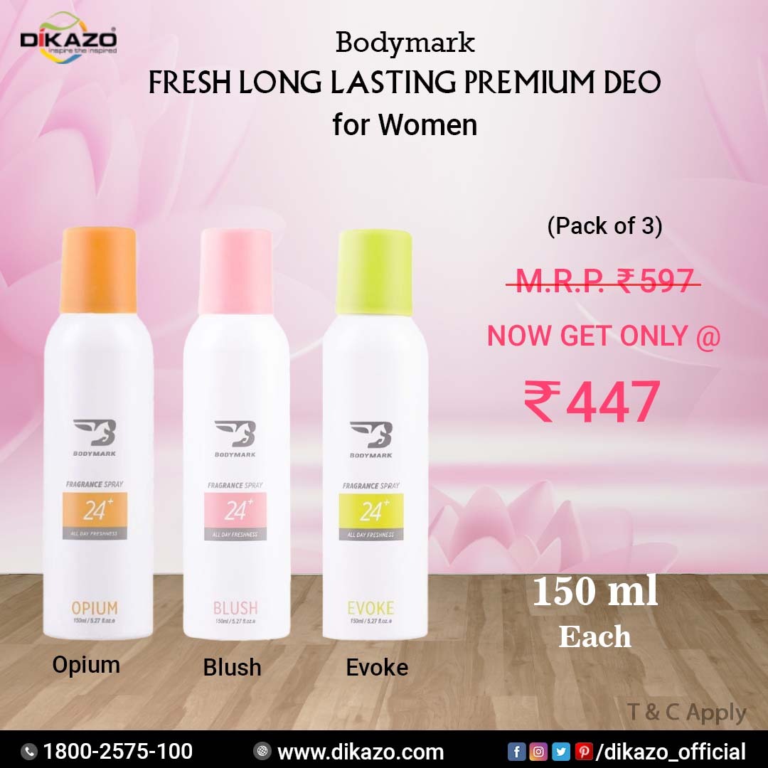 Dikazo_Official's tweet photo. Body mark fresh long lasting premium deo for women
.
.
#bodymark #bodymarkdeo #deo #deodrant #fragrance #goodlook #goodfeel #130ml #freshdeo #longlastingdeo #fragrances #blush https://t.co/5O5PeqiiZo