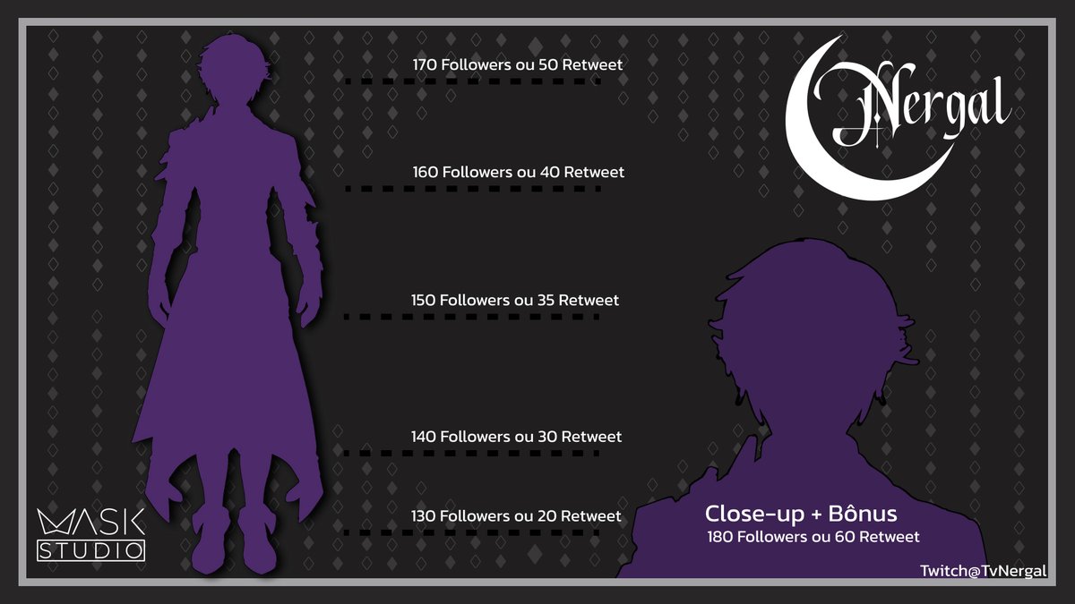 TvNergal's tweet image. Eis que finalmente venho anunciar meu Model Reveal junto ao @maskstudio_ , agradeço ao apoio de todos pelo grande suporte!
Model Reveal: @helehime Logo: @LeeAkenomy 
Model: @daiyuyummy  Rigg: @FenekoAmy 

"A Verdadeira força está naqueles que não hesitam - Telverin"