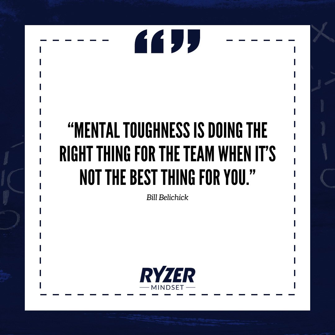 Ryzer's tweet photo. #MindsetMonday Mental toughness is one of the 12 essential performance traits the TAP measures. Take the TAP to find out your mental toughness score! ๐ง ๐ช Link in bio๐ #RyzerMindset #Mindset #MindsetTips #MotivationalMonday #BillBelichick #MentalToughness https://t.co/A2hhuBt1W4