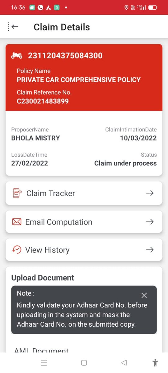 <a href="/RBI/">ReserveBankOfIndia</a>  <a href="/HDFCERGOGIC/">HDFC ERGO GIC</a>  <a href="/HDFCLife_Cares/">HDFC Life Cares</a>  <a href="/aajtak/">AajTak</a>  <a href="/PMOIndia/">PMO India</a>  <a href="/ABPNews/">ABP News</a>  <a href="/ZeeNews/">Zee News</a>  <a href="/marutisuzukiof2/">MARUTI SUZUKI</a>
<a href="/Maruti_Corp/">Maruti Suzuki</a> <a href="/nitin_gadkari/">Nitin Gadkari</a>
My father got mentally harrased by HDFC Ergo PPL by holding vehicle claim for more then 2 months