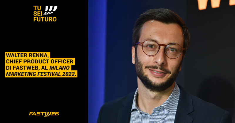 FASTWEB's tweet photo. Walter Renna, Chief Product Officer in Fastweb, sarà presente al #MilanoMarketingFestival organizzato da Class Agorà: segui in live streaming il suo speech nel panel “Il Valore del Brand”. Iscriviti ora! 👇 #TuSeiFuturo #MMF #milanomarketingfestival2022