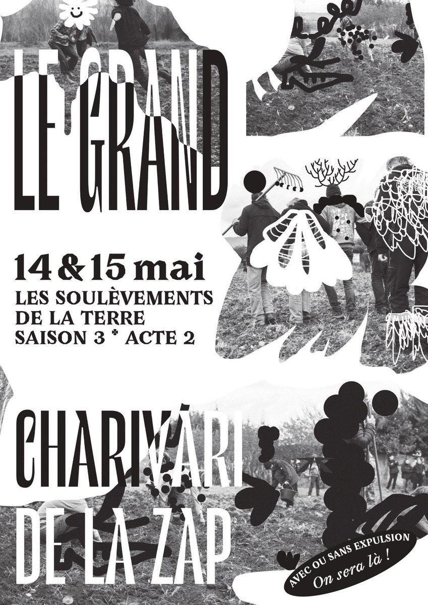 lessoulevements's tweet photo. ⚡️ SAISON 3 - ACTE 2 : RDV A LA ZAP⚡️

La Zone A Patates de Pertuis défend 86ha de terres agricoles menacées par l'extension d’une zone d'activité économique porté par la métropole Aix-Marseille et par le maire Roger Pellenc
💥Venez rejoindre la lutte et participer au charivari ! https://t.co/JllkiSkyNA