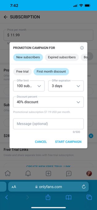 Onlyfans sale! Link in comments 40 percent off you have 3 days https://t.co/3vabM5UNp6