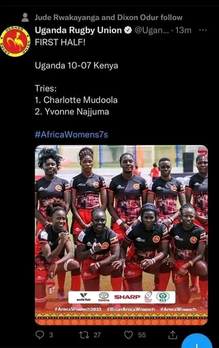 OlupotPirates's tweet photo. Girls Uganda rugby union 💪👍
Africa rugby 🙏 https://t.co/gXc0mhdCFf