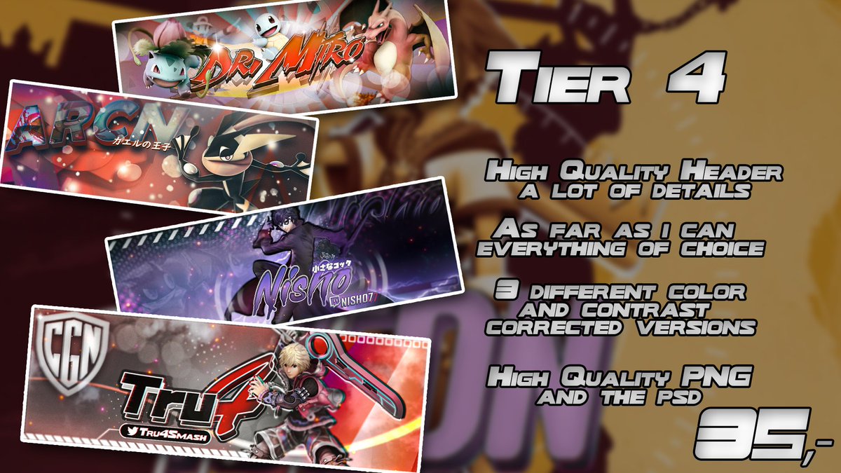 Und noch ein weiterer Tweet! Da mir grad erst aufgefallen ist das ich 400 Follower geknackt habe xD HIER NOCH DIE VERLOSUNG! Für den Gewinner gibt es ein T4 Banner! Alles was ihr tun müsst ist: Liken, Retweeten und jemanden Taggen der auch ganz dringend en Banner nötig hätte!