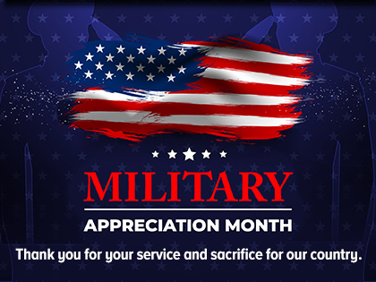 As we begin Military Appreciation Month,  we would like to thank all members of the U.S. Armed Services for their service and sacrifice to this country, especially those who are a part of our Telephonics Team. #wearetelephonics