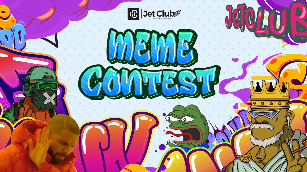 JetClub_NFT's tweet photo. 🔥 Jet Club Meme Contest 🔥

Be creative and win Jet Club NFT 🤑

1️⃣ Create a meme with Jet Club assets
2️⃣ Like, quote and retweet with #Giveaways #MemeContest #JetClub
3️⃣ Attach your meme + tag 3 friends

*Winners are chosen by Jet Club team
#Jetclub #NFT https://t.co/AGWfkwHo1C