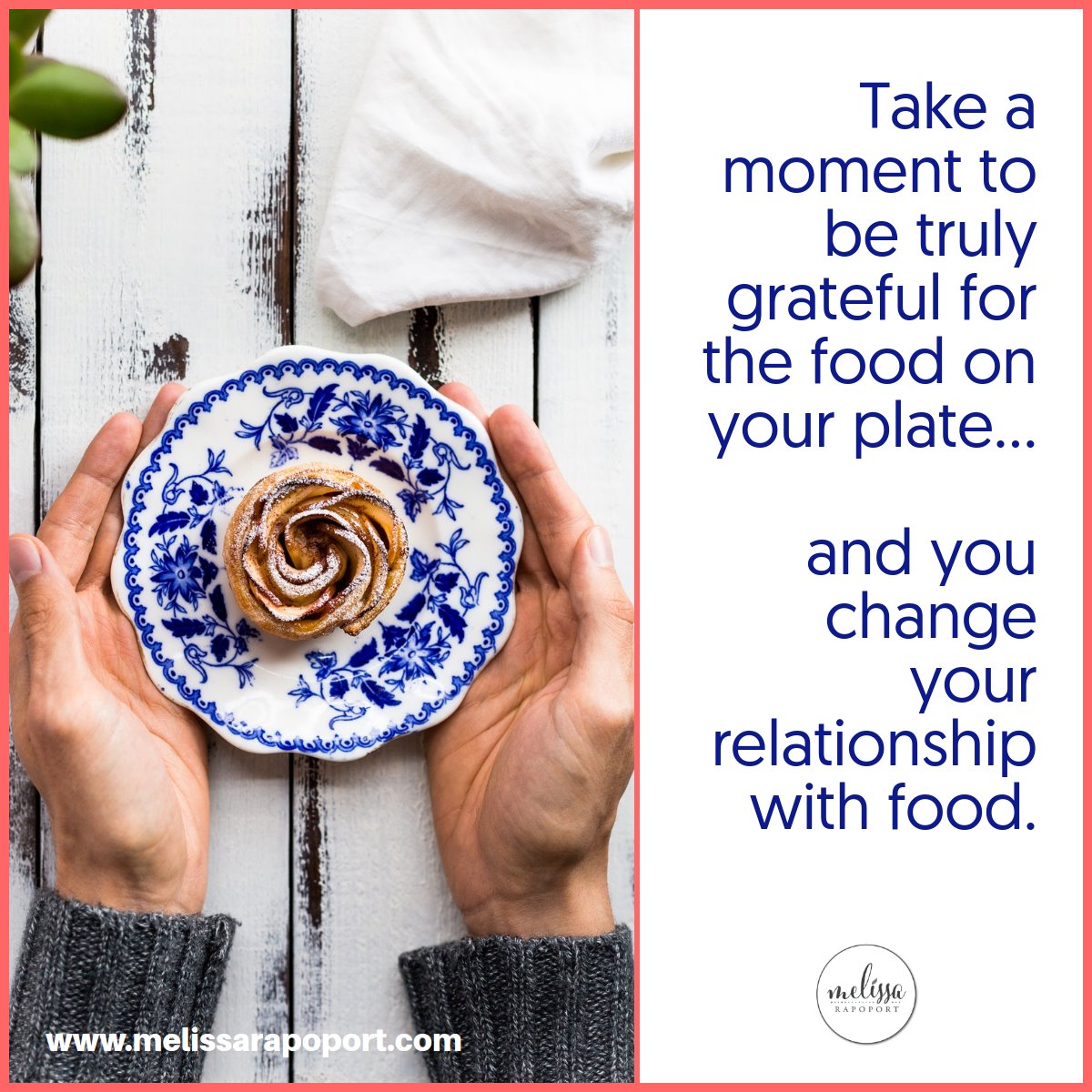 MelissaRapoport's tweet photo. 🧘 Slow down.
🥑 Savor your food.
🙏 Honor your body.
#guthealth #foodfreedom #foodrelationship #nutrition #functionalmedicinecoach #bountifulyou https://t.co/7PVQRAr5TT