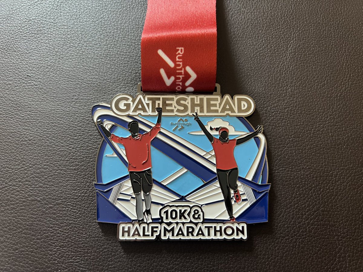 Gateshead Half Marathon complete in 1:31. Always sprint finish. #running #ukrunchat #halfmarathon