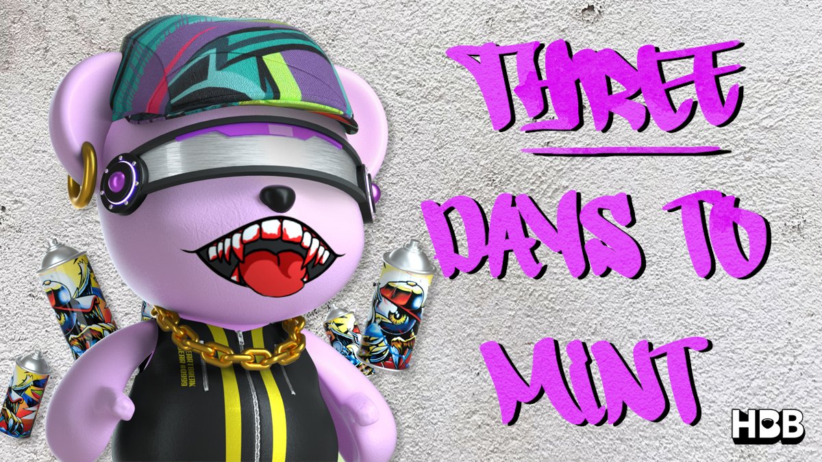 Heartbreak_bear's tweet image. Let the countdown begin!! 🥳

Only 3 more days to pre-sale mint! Are you as excited as we are?