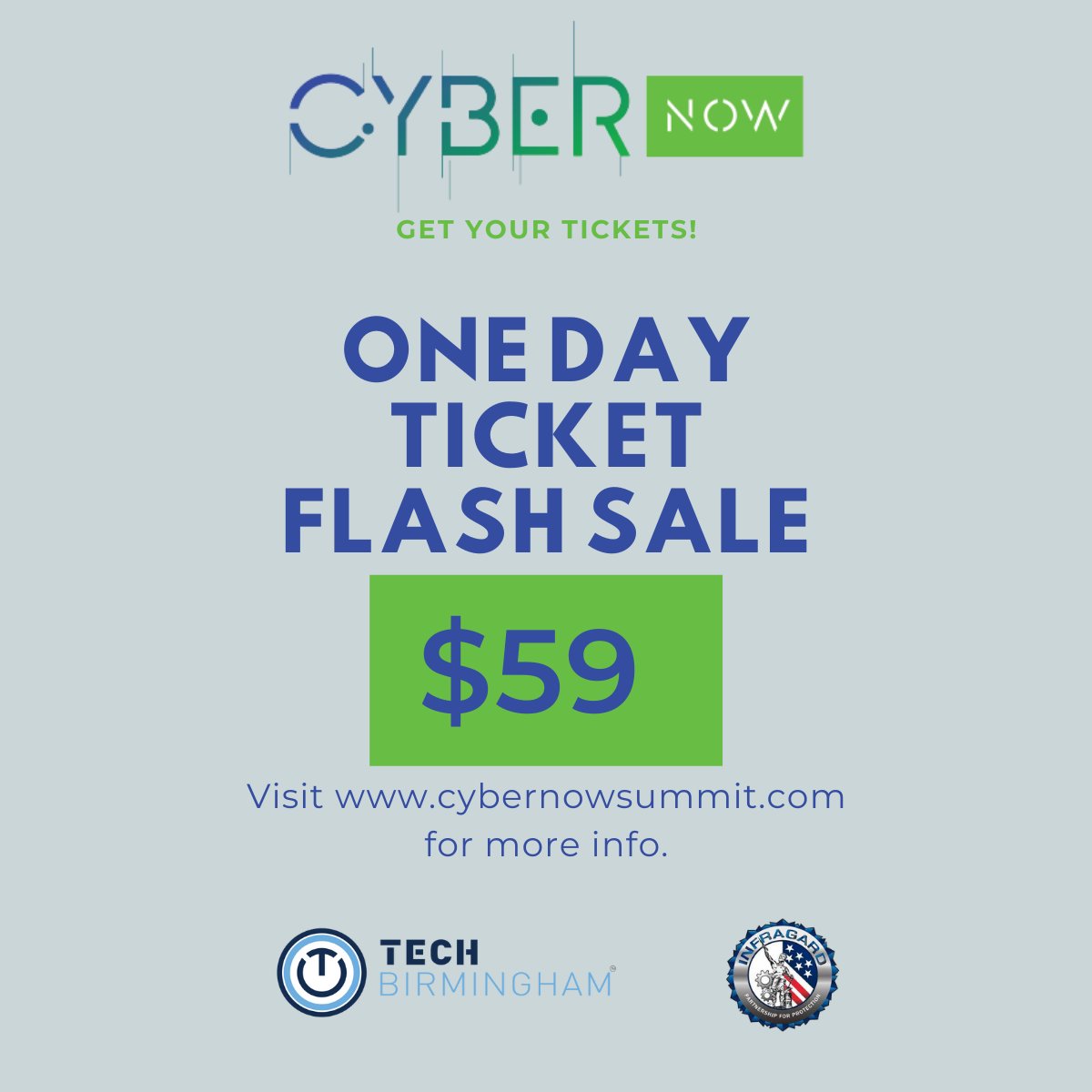 CyberNowSummit's tweet photo. Today kicks off our flash ticket sale. Are you working and want to come in person for a few hours or come hang with us during our amazing lunch keynote speakers and panelists? We have a limited quantity one-day tickets available at https://t.co/tsf1hKkXtm

#cybersecurity https://t.co/8FFGeXHTkM