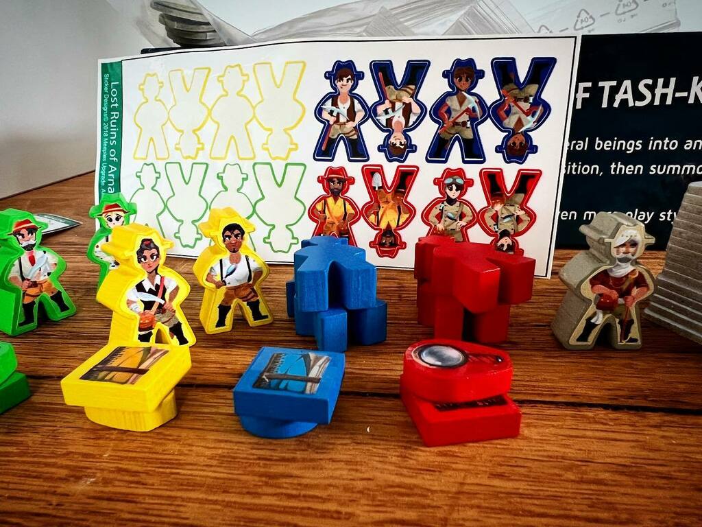 themeeplescope's tweet photo. Stickering my way through some great #LostRuinsofArnak designs by @meeples_upgrade #boardgames #boardgame #boardgamegeek #boardgamenight #boardgamer #bgg #tabletop #tabletopgames #games #gaming #geek #boardgaming #gamegeek #playing #cards #brettspi… https://t.co/yZTqToyt9g https://t.co/2UQbZn3xQz
