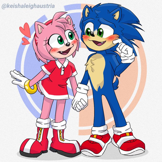 Charuzu2712 on X: Sonamy Movie 🌸🌺💙 #SonicTheHedgehog2 #SonicMovie2 # SonAmy  / X