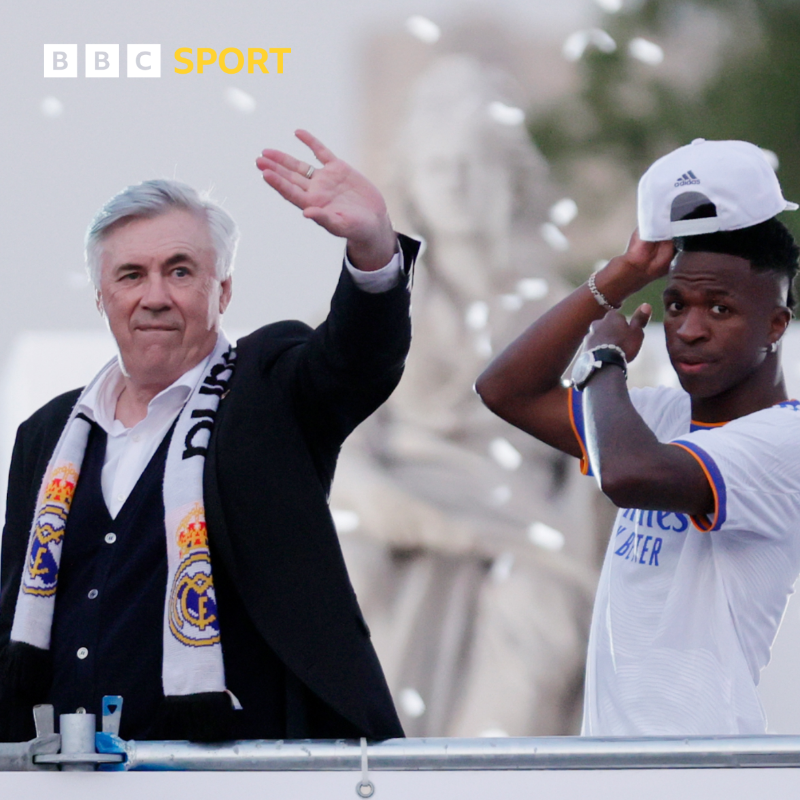 BBCSport's tweet photo. ⚽️ Carlo Ancelotti (AKA the Boss)
⚽️ Fireworks for Everton 
⚽️ Newcastle United making history 

It's been a busy bank-holiday weekend on Twitter! 👇

#BBCFootball