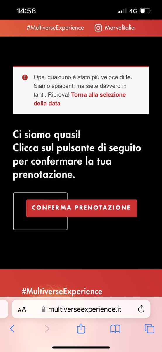 hemademebelieve's tweet photo. La cosa più imbarazzante comunque è questa, biglietti selezionati ma ho dovuto anche perdere tempo a cambiare le mail perché dovevano per forza essere diverse e poi “ops qualcuno è stato più veloce”. Ma andate a cagareee #MultiverseExperience https://t.co/euFTJ2f0WO