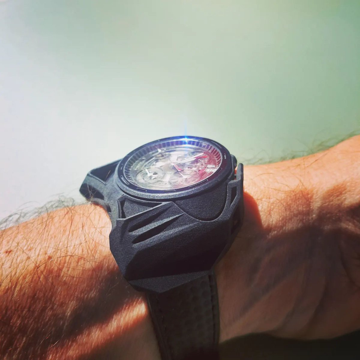 Project_O1's tweet image. 👉📷👉☀️☀️☀️ #pilot 1 #chronograph  nickname #Blackbird 🌑
-------
project-o-concept.com