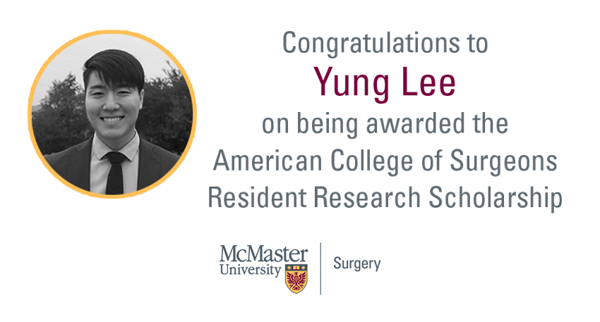 McMaster Surgery (@mcmastersurgery) on Twitter photo Congratulations to Yung Lee on the ACS Resident Research Scholarship! <a href="/AmCollSurgeons/">American College of Surgeons</a> @YungLeeMD
bulletin.facs.org/2022/04/acs-aw… Congratulations to Yung Lee on the ACS Resident Research Scholarship! <a href="/AmCollSurgeons/">American College of Surgeons</a> @YungLeeMD
bulletin.facs.org/2022/04/acs-aw…