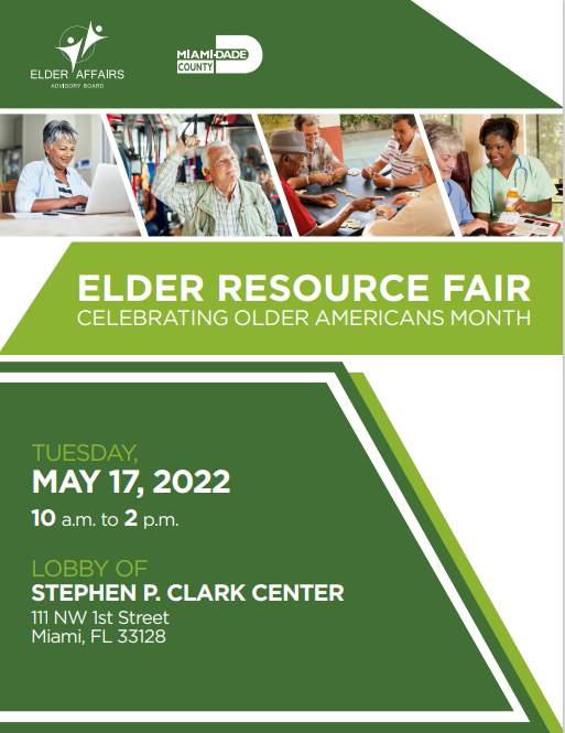 ElderAffairsMDC's tweet photo. May is Older Americans Month. To celebrate, we're hosting an Elder Resource Fair on Tuesday, May 17th! https://t.co/SIJJYiRKUa
