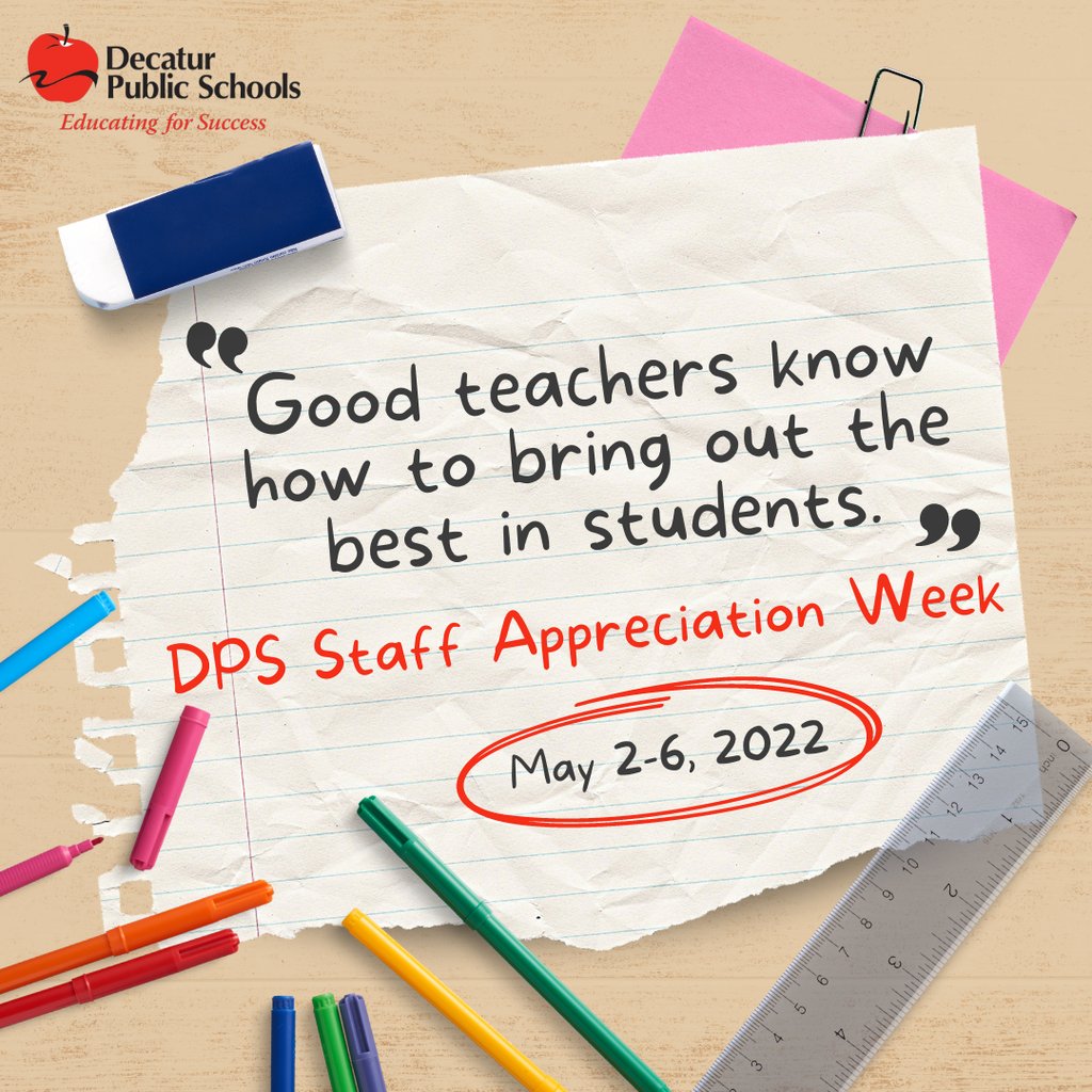 DPS Staff, this week is all about you! Join us as we celebrate our teachers and staff and say THANK YOU during DPS Staff Appreciation Week!