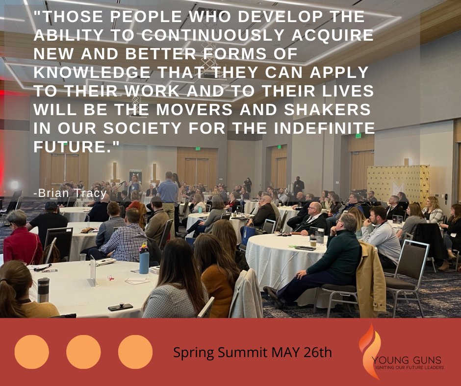 "Those people who develop the ability to continuously acquire new and better forms of knowledge that they can apply to their work and to their lives will be the movers and shakers in our society for the indefinite future."  -Brian Tracy

Better yourself:  
bit.ly/3vyqDSz