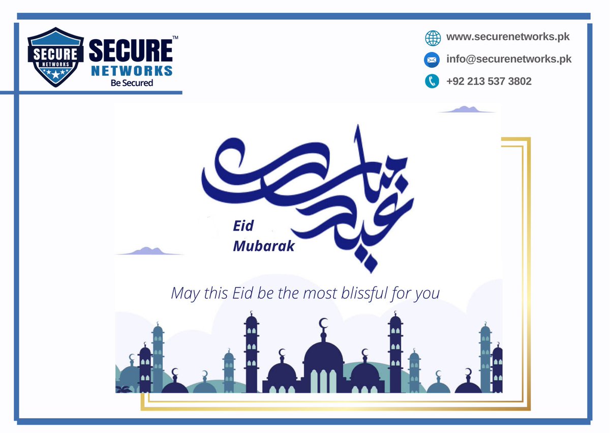 SecureNetworksp's tweet image. Secure Networks Wishes You a Very Happy Eid :) 

#Securenetwork 
#Securenerworkspvtltd
#eidmubarak 
#eid2022 
#BeSecured
+92 213 537 3802
info@securenetworks.pk
securenetworks.pk