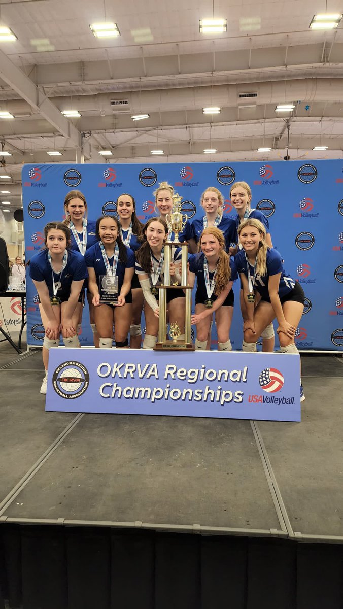 JasmineLiongco's tweet photo. Great weekend full of volleyball, our team were the UNDEAFEATED OKRVA 2022 Regional Champions! #okrva #volleyball #okcharge https://t.co/Ubk7dPDapL