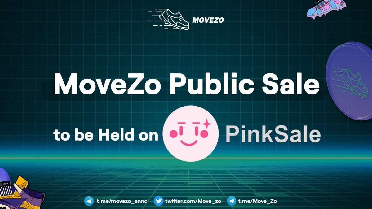 Move_zo's tweet image. MoveZo - Public Sale To be Held on Pinksale 

⚡$MVZ Pre-Sale Starts on 7th May 14:00 UTC

Visit : MoveZo.xyz/pre-sale

Any Unsold Tokens will be Burnt if Soft Cap reached 🔥

#Move2Earn #MoveToEarn #BSCGems #NFT #Web3 #Metaverse #fitness
