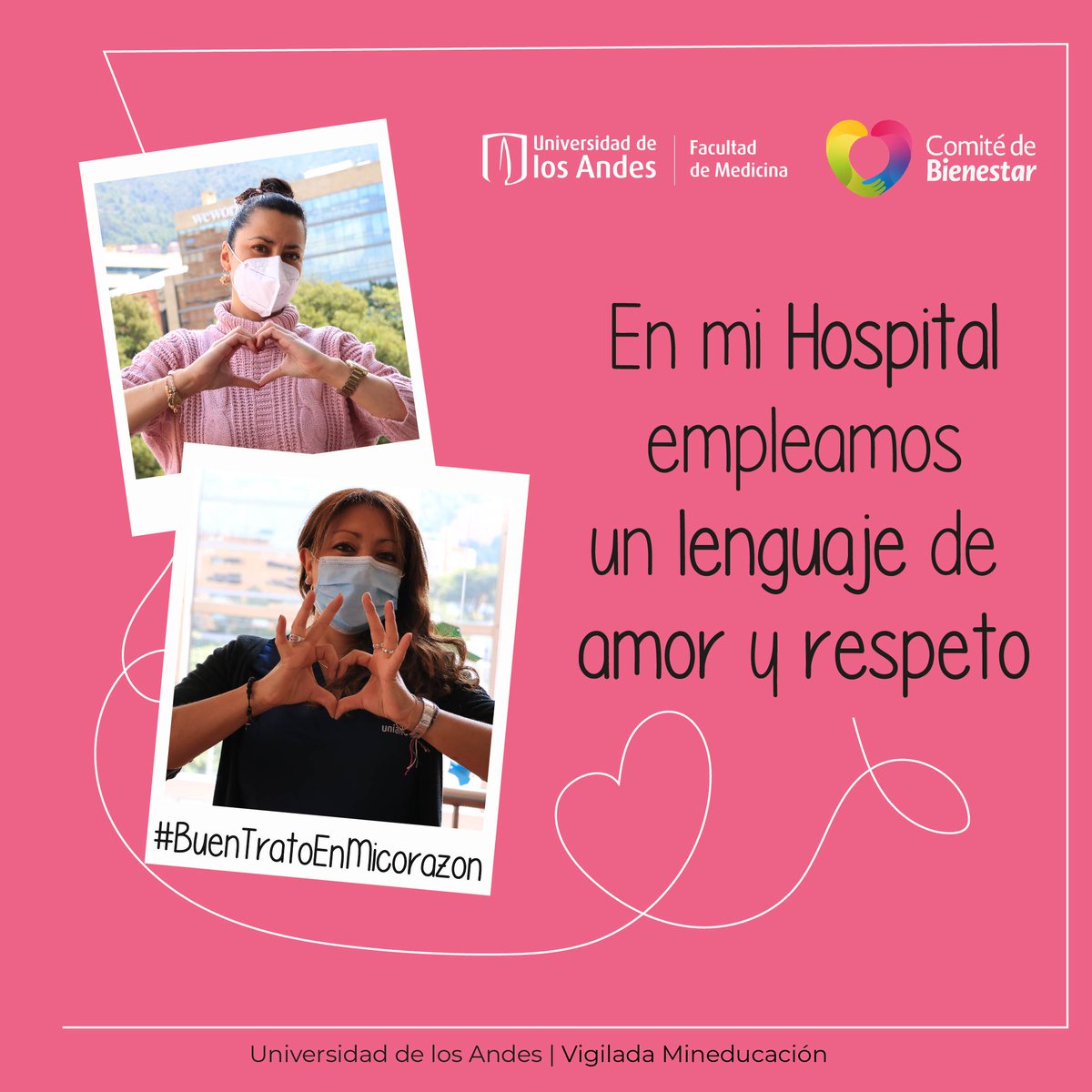 MediUniandes's tweet photo. Haz parte y apoya esta bonita campaña empleando lenguajes de amor y respeto con la comunidad.👏💕
#BuenTratoEnMicorazon
#LaFacultadSomosTodos
#YoRespetoTuRespetas
#MDiversa https://t.co/ro10A8PgaN