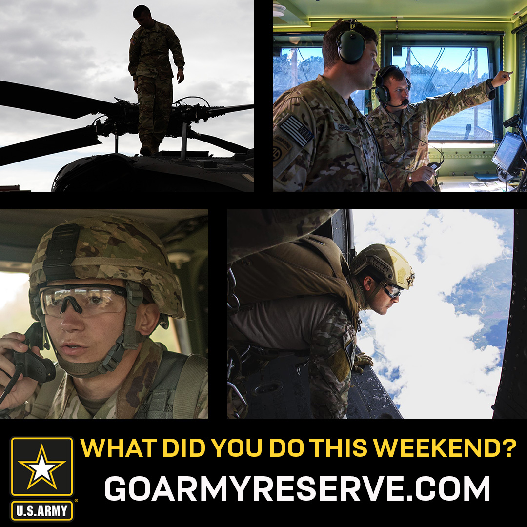 The view is always better from above. Spend your weekends creating new adventures in the Army Reserve. Contact us today to learn more. 

#Army50k #ArmyServiceWeek #WhyIServe