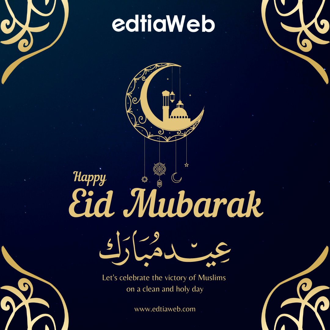 EdtiaW's tweet photo. May #Allah truly accept your good deeds and should forgive your transgressions and ease the suffering of all people around the globe. Wishing #EidMubarak to you and your family! 
#eid #ramadan #love #eidcollection #islam #muslim #festival #marketingstrategy #digitalmarketing https://t.co/9fZJamusLN