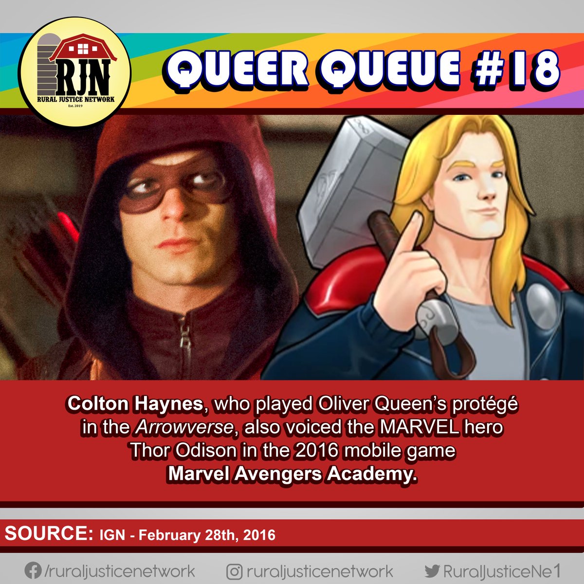RuralJusticeMA's tweet photo. 54 DAYS UNTIL SMALL TOWN PRIDE! 

Want to Perform, Have a Booth, or Volunteer to Help?
Get Involved: https://t.co/4nBq4aflIK

#qq #queer #smalltownpride #lgbtq #arrow #arrowverse #speedy #marvel #thor #marvelavengersacadamy #avengers https://t.co/nN4ymRCbis