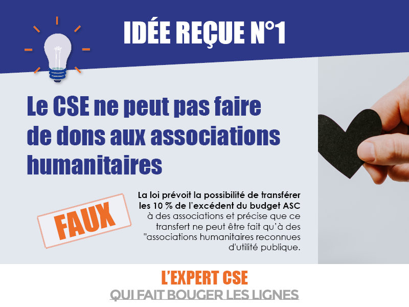 SextantCSE's tweet image. Idée reçue : les #CSE ne peuvent pas faire de dons 💶 à des #associations - FAUX @SextantCSE vous dit pourquoi et c'est à lire sur le blog ↗️sextant-expertise.fr/les-cse-peuven… #DonExceptionnel #ASC #Humanitaire #Ukraine