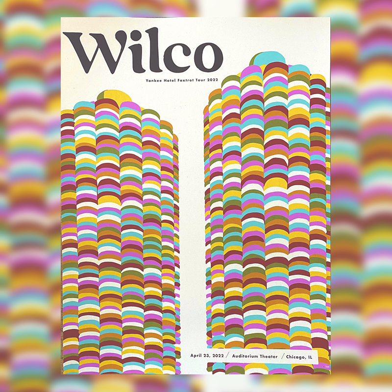 Wilco's tweet photo. Preorders for a second run of the Chicago YHF posters will be available throughout the week at https://t.co/9mRMuUkKMV. 

Posters by: @katlamp, @shanlandia, @crosshairchicago https://t.co/Knht8Z6q36