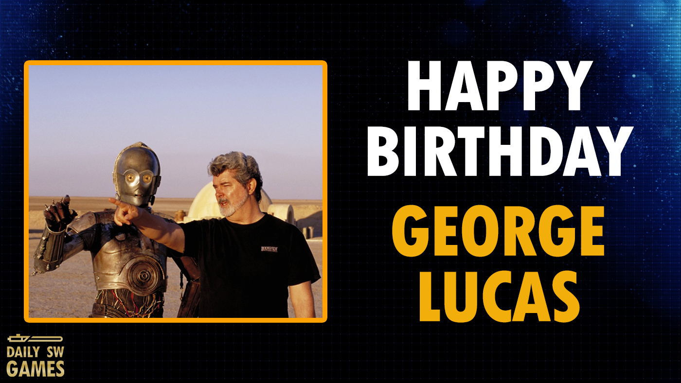 Thank the maker!

Happy birthday to the legendary creative visionary behind Star Wars, George Lucas. 