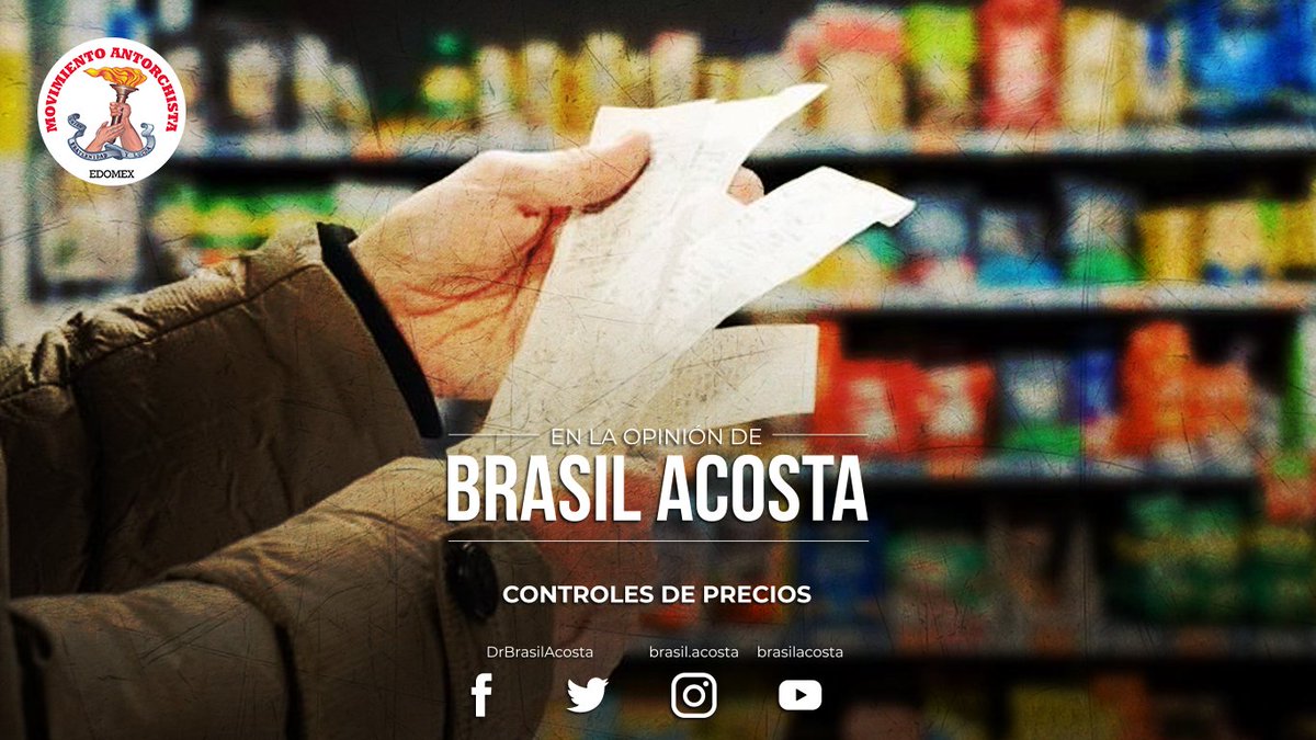 DrBrasilAcosta's tweet photo. Esta semana hablo de los Controles de precios, pros y contras, sus características y aquello que debemos saber acerca del tema.

#Economía #Inflación #Entérate
https://t.co/QsDTGZFy7q
@AntorchaOficial 
@antorchaedomx 
@antorcha_tx https://t.co/5gKxfE6mrI