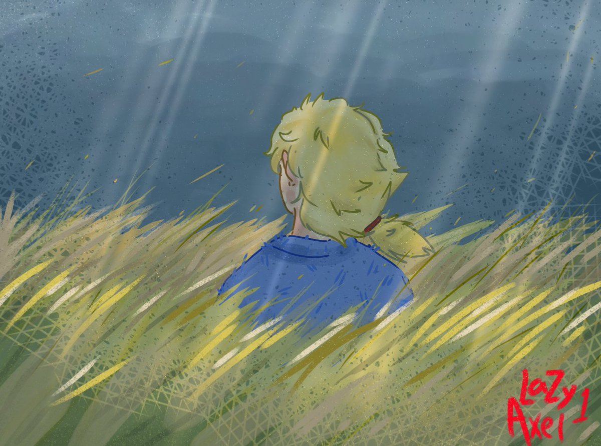 LazyAxel1's tweet photo. He woke up in the middle of nowhere 🍃🌾

So so, i learning how to made background :D 
Yes it is suck
Tags: #tommyinnitfanart #dreamsmpfanart #tommyinnit #tommyfanart https://t.co/hiv9qyMW4f