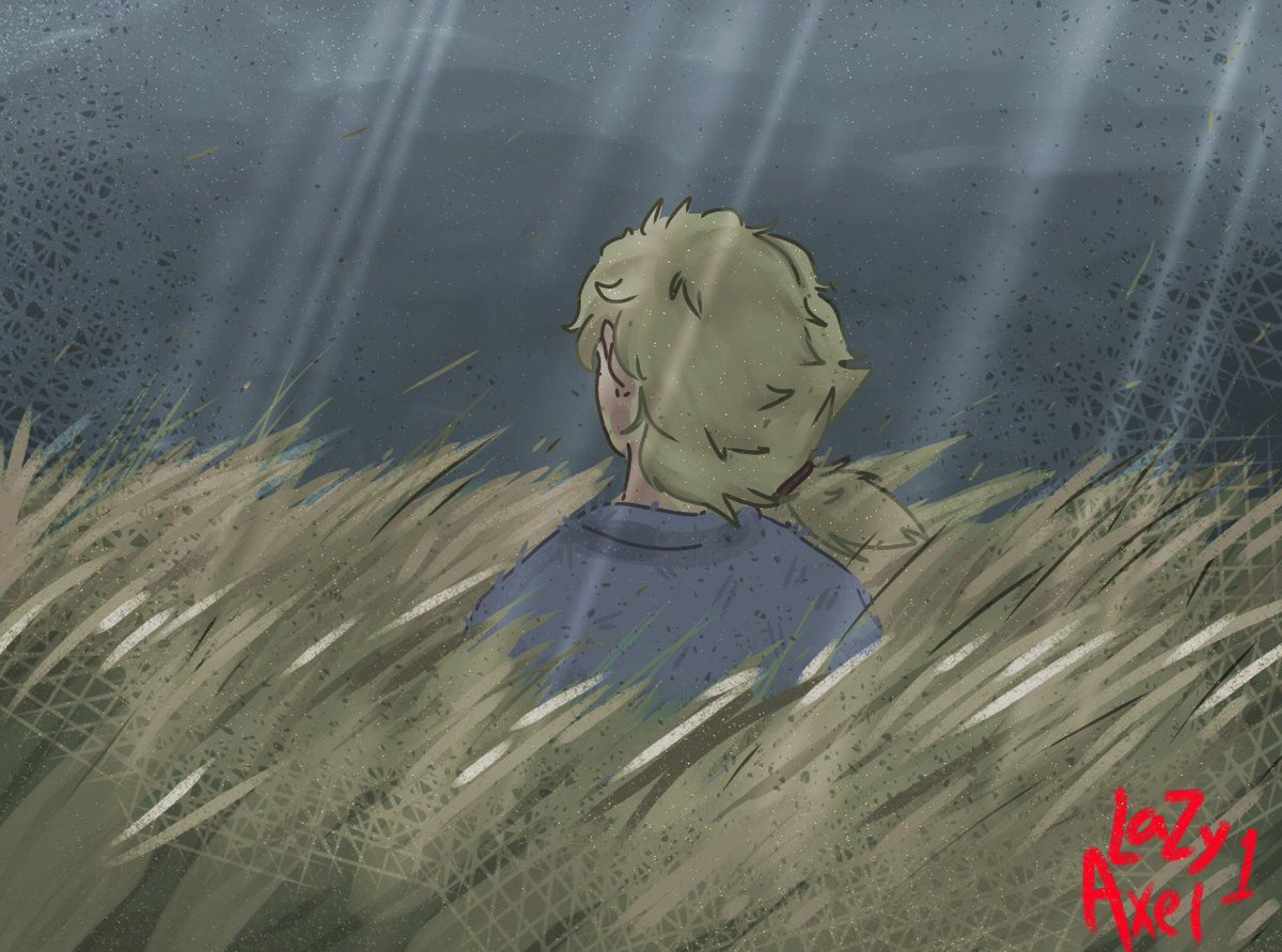 LazyAxel1's tweet photo. He woke up in the middle of nowhere 🍃🌾

So so, i learning how to made background :D 
Yes it is suck
Tags: #tommyinnitfanart #dreamsmpfanart #tommyinnit #tommyfanart https://t.co/hiv9qyMW4f