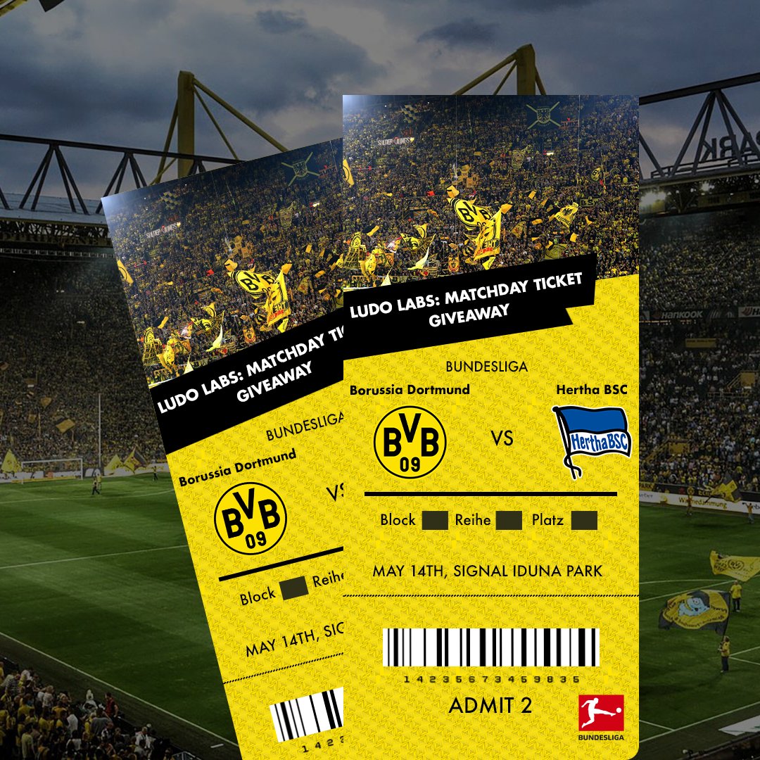 Ludo Labs on Twitter: "Swaglord NFT Holders - EXCLUSIVE Match Tickets  Giveaway - Borussia Dortmund vs Hertha Berlin | 14th May ⚽🧪🔥 Join our  discord to find out more on how you