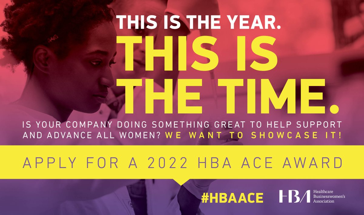 HBAnet's tweet photo. In this new era of leadership, it is time for industry-wide visibility for your stellar organizational initiative that is helping support and advance ALL women in your workplace. Submission deadline 6/17.  #HBAimpact #4genparity #HBAACE https://t.co/a1m1dgtvxl https://t.co/3hqlAJQEBr